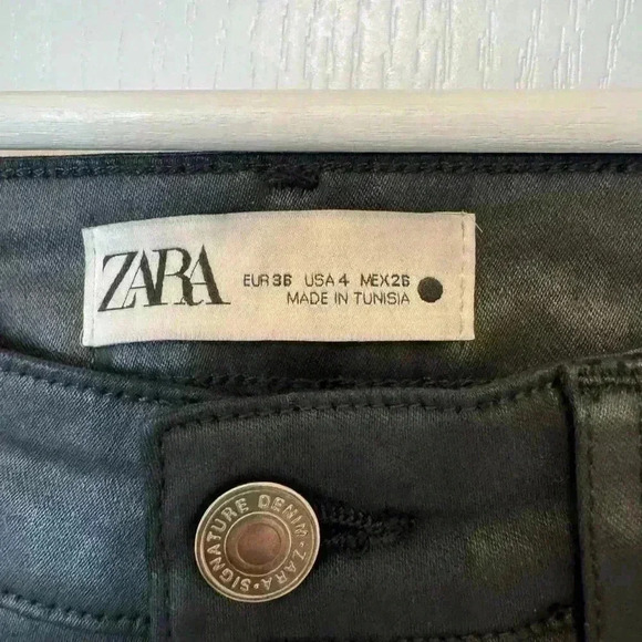 Zara women’s 4 black The Dreed Flare Pants high waist cropped NWT casual career - Picture 9 of 12